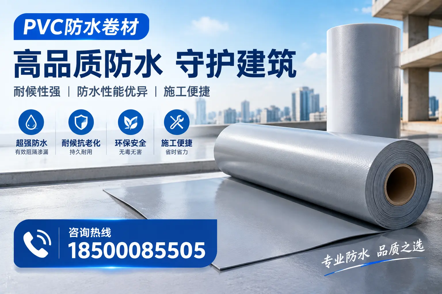PVC防水卷材的防水效果评测,适合铁岭的科学依据